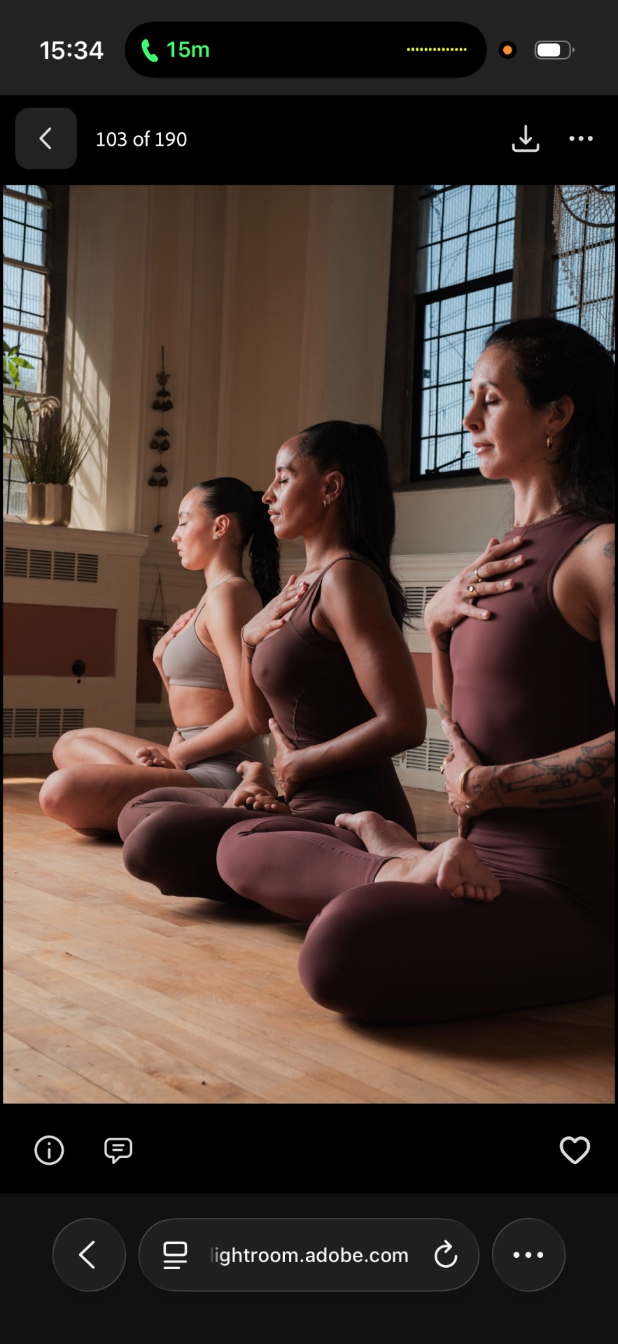 Students in seated meditation